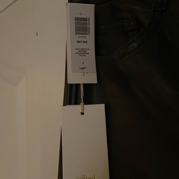 NWT - Aritzia Melina Vegan Leather Pant - Picture 5 of 9